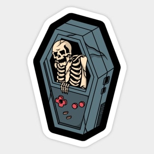 Gamer Skull, Game for Skull, Gaming Skull, Gaming Skeleton Sticker